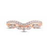 Thumbnail Image 3 of Now + Forever Diamond Contour Anniversary Ring 1/3 ct tw Round-cut 14K Rose Gold