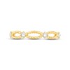 Thumbnail Image 2 of Diamond Rope Anniversary Ring 1/6 ct tw Round-cut 10K Yellow Gold