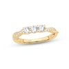 Thumbnail Image 1 of Now + Forever Diamond Three-Stone Anniversary Ring 1/2 ct tw Round-cut 14K Yellow Gold