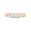 Thumbnail Image 3 of Now + Forever Diamond Three-Stone Anniversary Ring 1/2 ct tw Round-cut 14K Yellow Gold