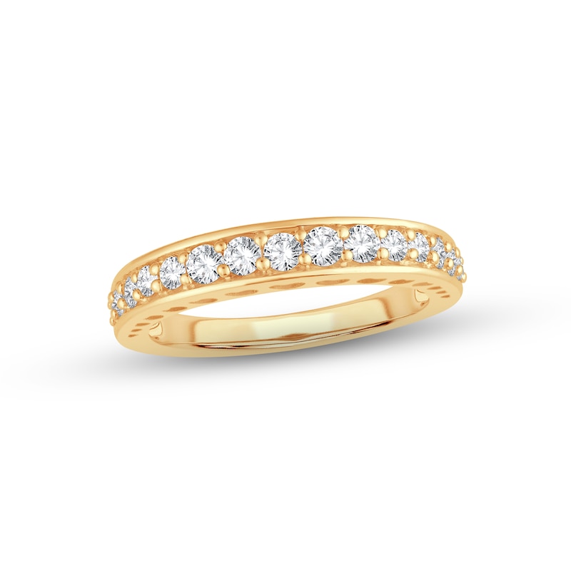 Diamond Anniversary Ring 1/2 ct tw Round-cut 14K Yellow Gold