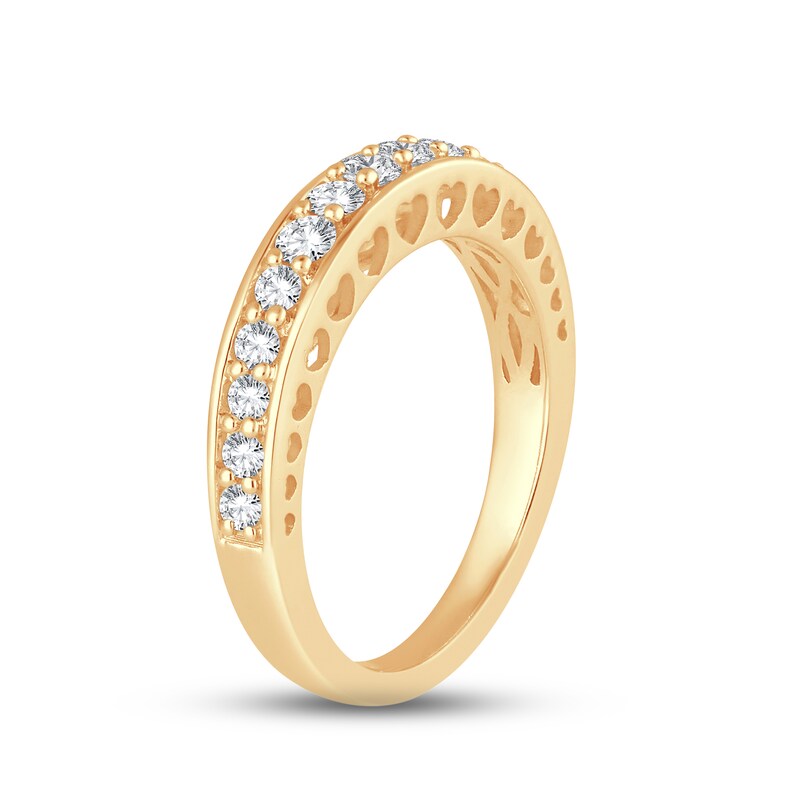 Diamond Anniversary Ring 1/2 ct tw Round-cut 14K Yellow Gold