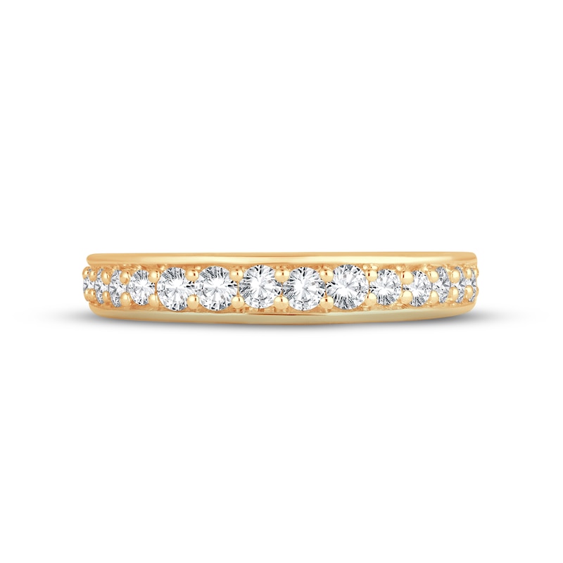 Diamond Anniversary Ring 1/2 ct tw Round-cut 14K Yellow Gold