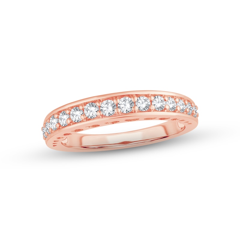 Main Image 1 of Now + Forever Diamond Anniversary Ring 1/2 ct tw Round-cut 14K Rose Gold