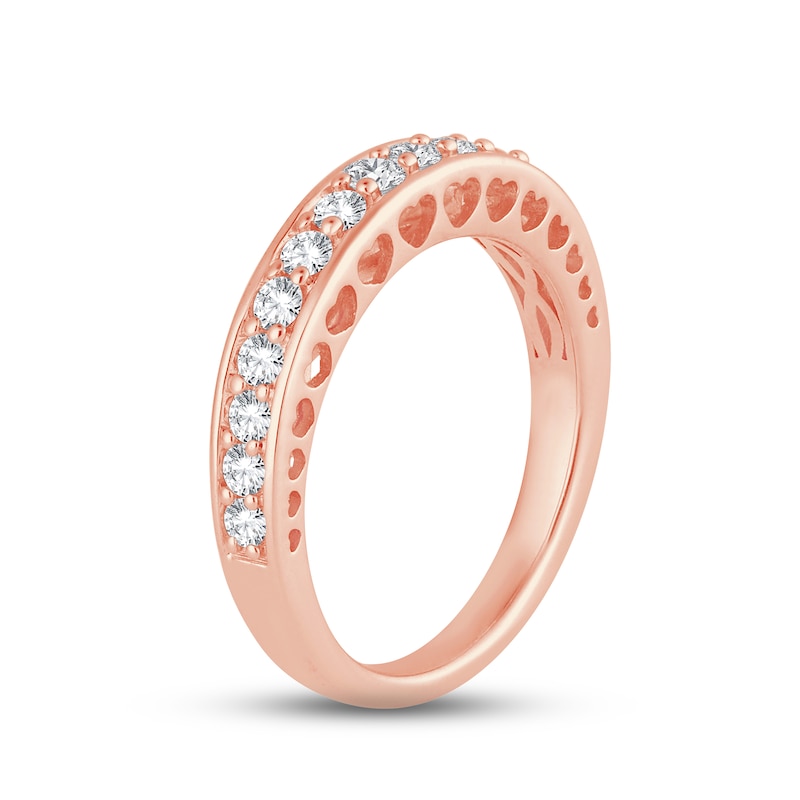 Main Image 2 of Now + Forever Diamond Anniversary Ring 1/2 ct tw Round-cut 14K Rose Gold