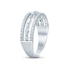 Thumbnail Image 1 of Diamond Anniversary Ring 1/2 ct tw Round & Marquise-cut 14K White Gold