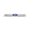Thumbnail Image 3 of Neil Lane Tanzanite & Diamond Anniversary Ring 1/3 ct tw 14K White Gold