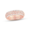 Thumbnail Image 1 of Now + Forever Diamond Eternity Anniversary Ring 1-1/2 ct tw Round & Baguette-cut 14K Rose Gold