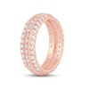 Thumbnail Image 2 of Now + Forever Diamond Eternity Anniversary Ring 1-1/2 ct tw Round & Baguette-cut 14K Rose Gold