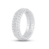 Thumbnail Image 2 of Now + Forever Diamond Eternity Anniversary Ring 1-1/2 ct tw Round & Baguette-cut 14K White Gold