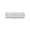 Thumbnail Image 3 of Now + Forever Diamond Eternity Anniversary Ring 1-1/2 ct tw Round & Baguette-cut 14K White Gold