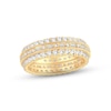 Thumbnail Image 1 of Now + Forever Diamond Eternity Anniversary Ring 1-1/2 ct tw Round & Baguette-cut 14K Yellow Gold