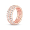 Thumbnail Image 2 of Now + Forever Diamond Eternity Anniversary Ring 4 ct tw Round & Princess-cut 14K Rose Gold