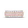 Thumbnail Image 3 of Now + Forever Diamond Eternity Anniversary Ring 4 ct tw Round & Princess-cut 14K Rose Gold