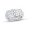 Thumbnail Image 1 of Now + Forever Diamond Eternity Anniversary Ring 4 ct tw Round & Princess-cut 14K White Gold