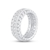 Thumbnail Image 2 of Now + Forever Diamond Eternity Anniversary Ring 4 ct tw Round & Princess-cut 14K White Gold