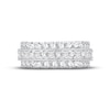 Thumbnail Image 3 of Now + Forever Diamond Eternity Anniversary Ring 4 ct tw Round & Princess-cut 14K White Gold