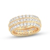 Thumbnail Image 1 of Now + Forever Diamond Eternity Anniversary Ring 4 ct tw Round & Princess-cut 14K Yellow Gold