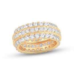 Now + Forever Diamond Eternity Anniversary Ring 4 ct tw Round & Princess-cut 14K Yellow Gold