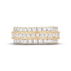 Thumbnail Image 3 of Now + Forever Diamond Eternity Anniversary Ring 4 ct tw Round & Princess-cut 14K Yellow Gold