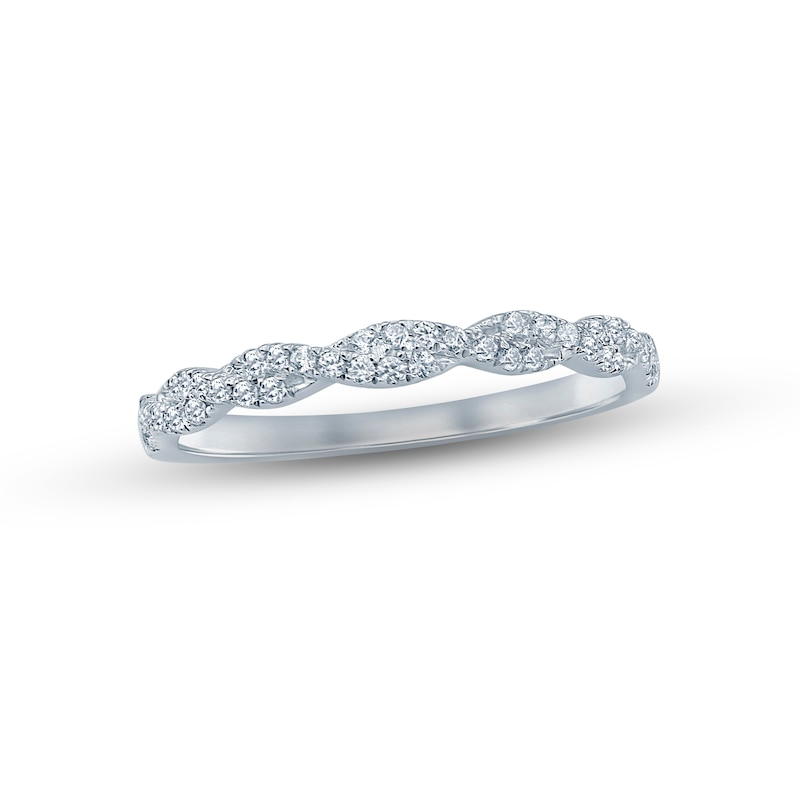 Main Image 1 of Now + Forever Diamond Anniversary Ring 1/5 ct tw Round-cut 10K White Gold
