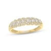 Thumbnail Image 0 of Diamond Anniversary Ring 1/5 ct tw Baguette & Round-cut 10K Yellow Gold