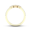 Thumbnail Image 4 of Now + Forever Diamond Contour Anniversary Ring 1/3 ct tw Baguette & Round-cut 10K Yellow Gold