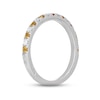 Thumbnail Image 1 of Neil Lane Citrine & Diamond Anniversary Ring 1/5 ct tw 14K White Gold