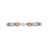 Thumbnail Image 3 of Neil Lane Citrine & Diamond Anniversary Ring 1/6 ct tw 14K White Gold