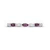 Thumbnail Image 2 of Neil Lane Garnet & Diamond Anniversary Ring 1/6 ct tw 14K White Gold