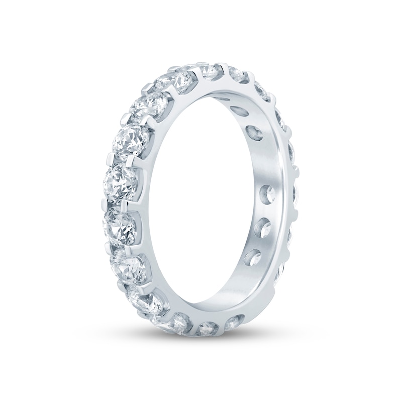 Main Image 2 of Diamond Eternity Ring 3 ct tw Round-cut 14K White Gold - Size 7