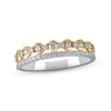 Thumbnail Image 0 of Diamond Anniversary Ring 1/2 ct tw Round-cut 10K Two-Tone Gold