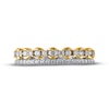 Thumbnail Image 2 of Diamond Anniversary Ring 1/2 ct tw Round-cut 10K Two-Tone Gold
