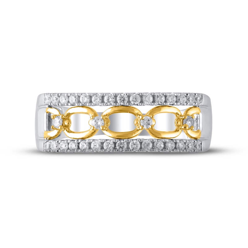 Main Image 3 of Now + Forever Diamond Anniversary Ring 1/3 ct tw Round-cut 10K Two-Tone Gold
