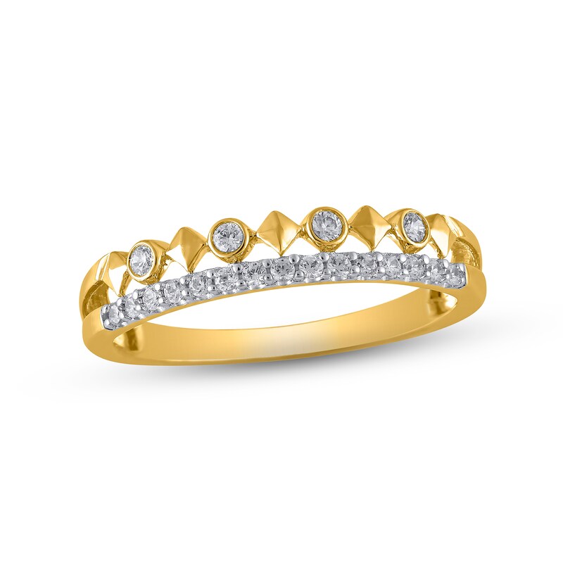 Main Image 1 of Now + Forever Diamond Anniversary Ring 1/5 ct tw Round-cut 10K Two-Tone Gold