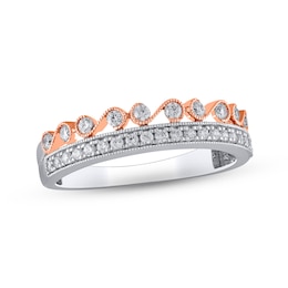 Now + Forever Diamond Anniversary Ring 1/3 ct tw Round-cut 10K Two-Tone Gold