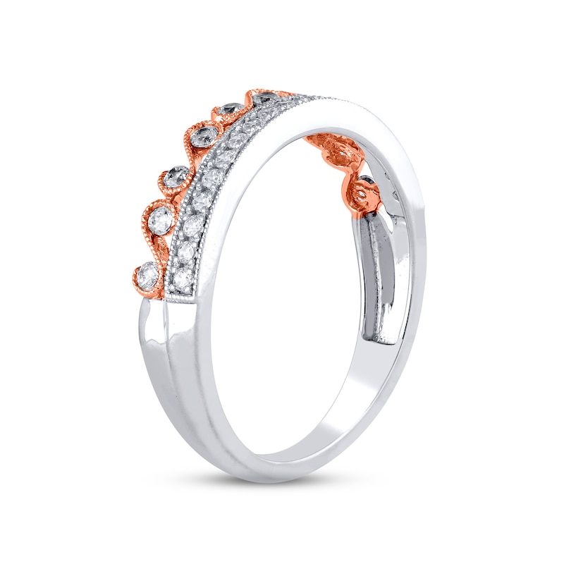 Main Image 2 of Now + Forever Diamond Anniversary Ring 1/3 ct tw Round-cut 10K Two-Tone Gold