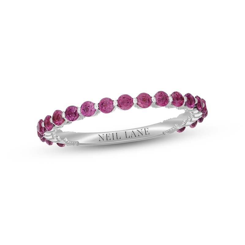 Main Image 1 of Neil Lane Rhodolite Garnet Anniversary Ring 14K White Gold