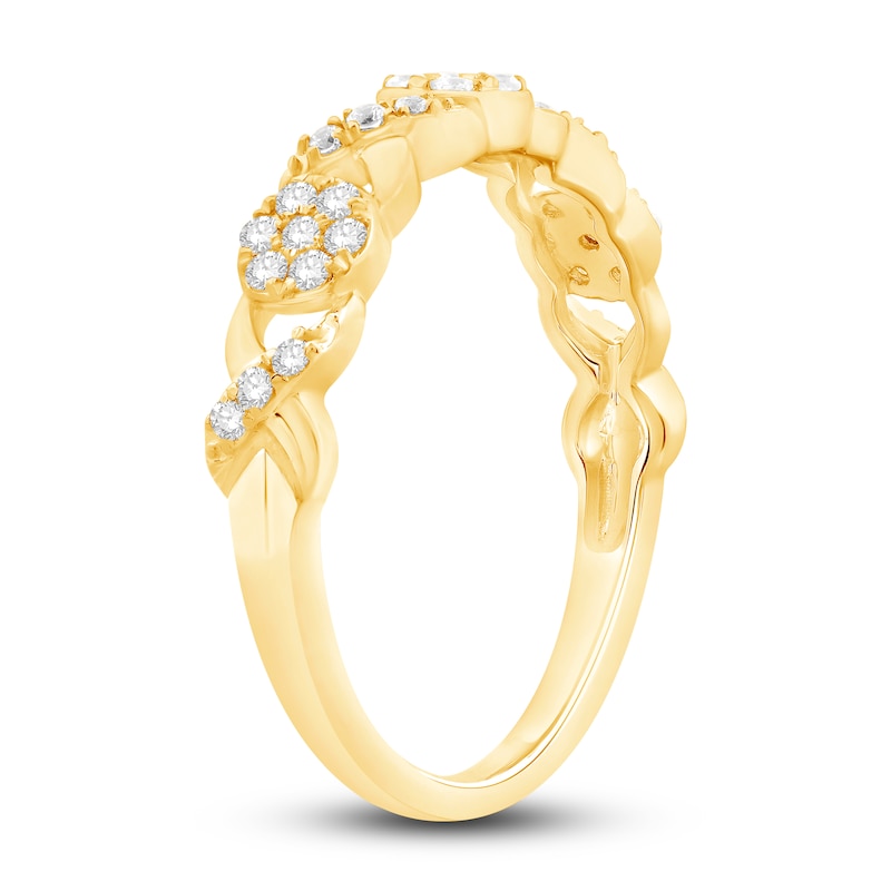 Main Image 2 of Now + Forever Diamond Anniversary Ring 1/4 ct tw Round-cut 10K Yellow Gold