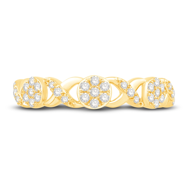 Main Image 3 of Now + Forever Diamond Anniversary Ring 1/4 ct tw Round-cut 10K Yellow Gold