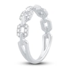 Thumbnail Image 2 of Now + Forever Diamond Link Anniversary Ring 1/4 ct tw Round-cut 10K White Gold