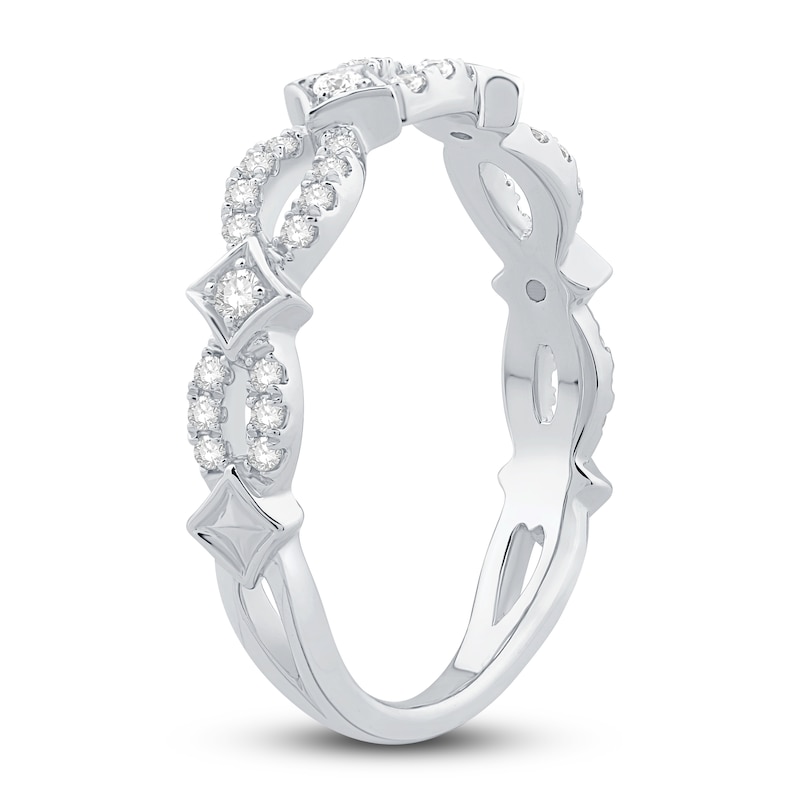 Main Image 2 of Now + Forever Diamond Anniversary Ring 1/4 ct tw Round-cut 10K White Gold
