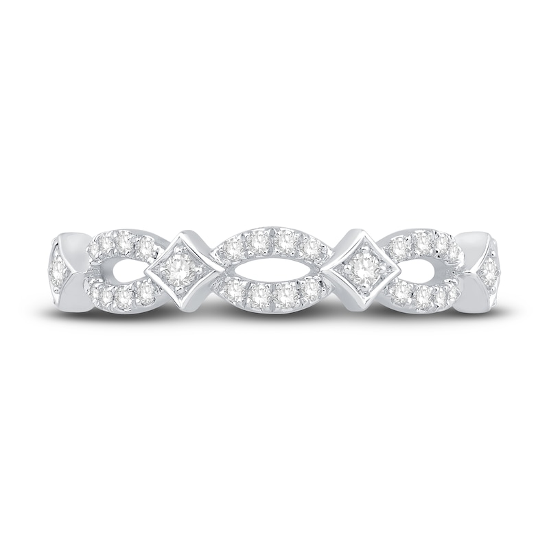 Main Image 3 of Now + Forever Diamond Anniversary Ring 1/4 ct tw Round-cut 10K White Gold