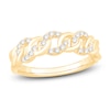 Thumbnail Image 0 of Diamond Twist Anniversary Ring 1/4 ct tw Round-cut 10K Yellow Gold