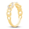 Thumbnail Image 1 of Diamond Twist Anniversary Ring 1/4 ct tw Round-cut 10K Yellow Gold