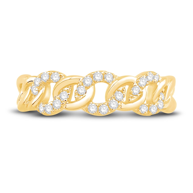 Main Image 3 of Now + Forever Diamond Twist Anniversary Ring 1/4 ct tw Round-cut 10K Yellow Gold