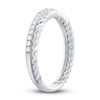 Thumbnail Image 1 of Diamond Rope Anniversary Ring 1/4 ct tw Round-cut 10K White Gold