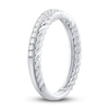 Thumbnail Image 2 of Now + Forever Diamond Rope Anniversary Ring 1/4 ct tw Round-cut 10K White Gold