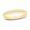 Thumbnail Image 1 of Now + Forever Diamond Rope Anniversary Ring 1/4 ct tw Round-cut 10K Yellow Gold