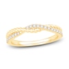 Diamond Twist Anniversary Ring 1/5 ct tw Round-cut 10K Yellow Gold